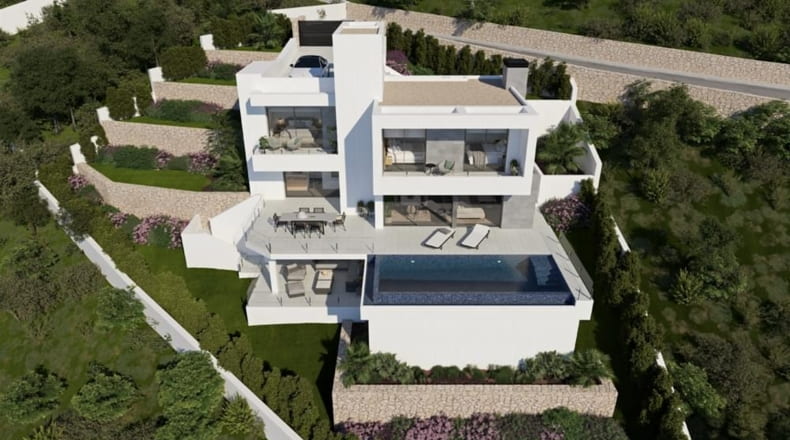 Lujosa villa contemporánea